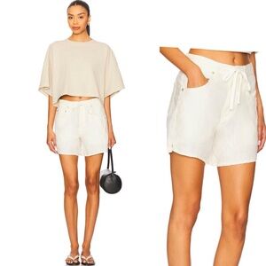 Citizens of Humanity NWT linen Brynn drawstring short